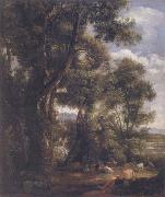 John Constable Landscape with goatherd and goats after Claude 1823 oil